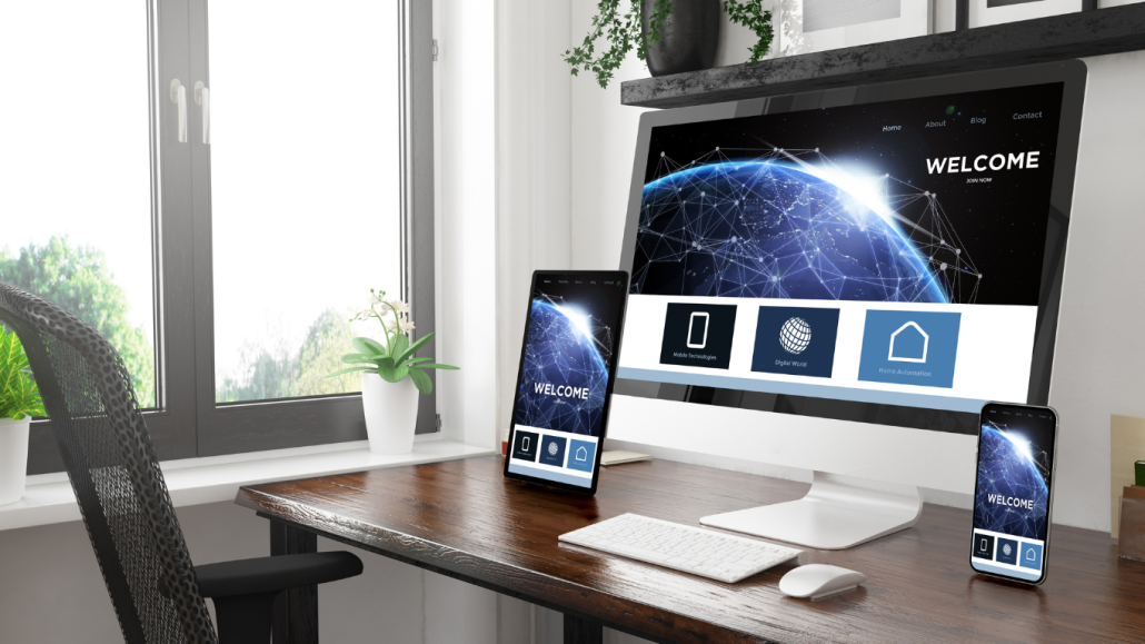 landing page on different devices