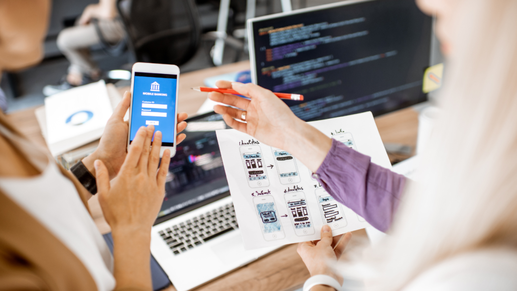 team making website mobile friendly 